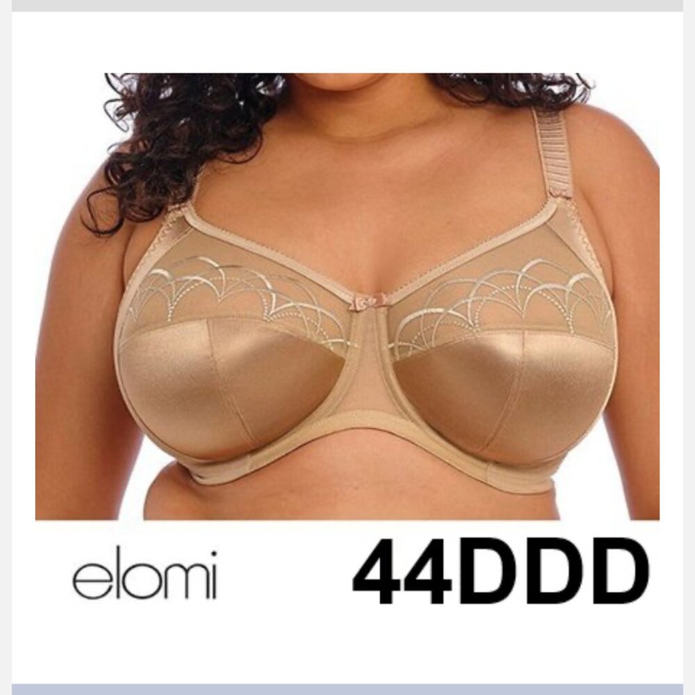 Elomi Cate Full Cup Banded Bra Underwire Nude Hazel Size 44DDD